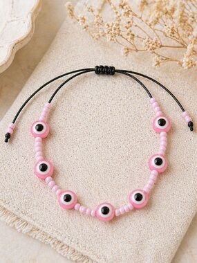 Pink 💗 Evil Eye Bracelet
